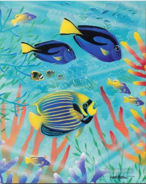 海洋生物の世界 Oil Paintings